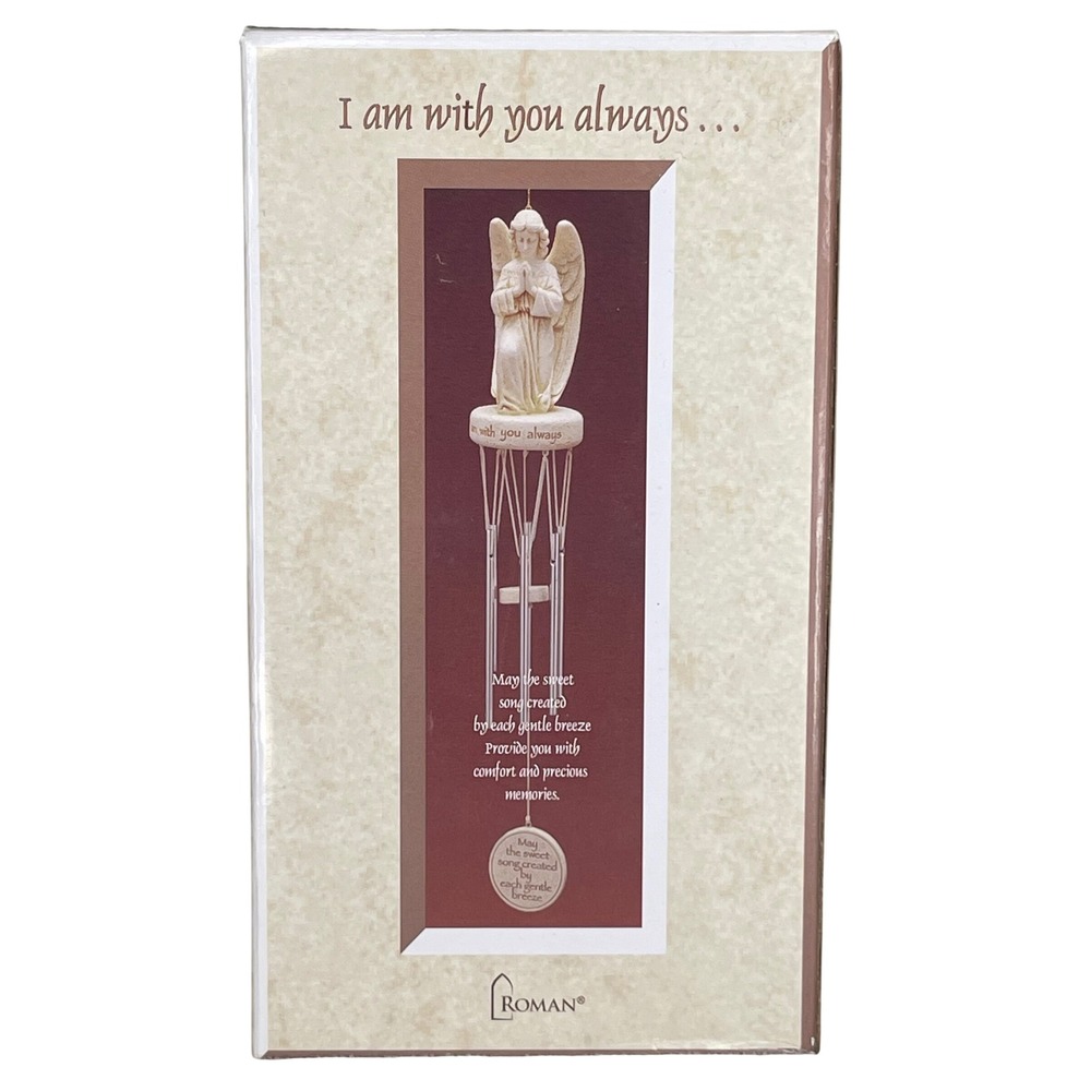 Roman Inc I Am With You Always Memorial Angel Wind Chime 47320 2006 Figurine